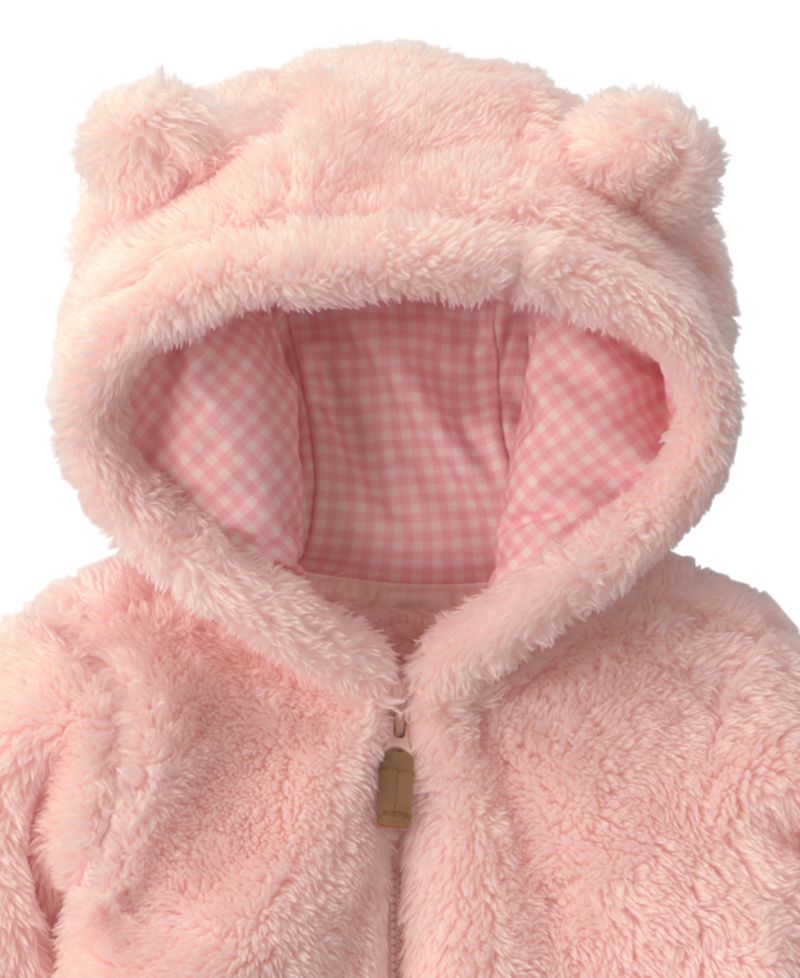 Baby Girls' Hooded Full-Zip Fleece Jacket