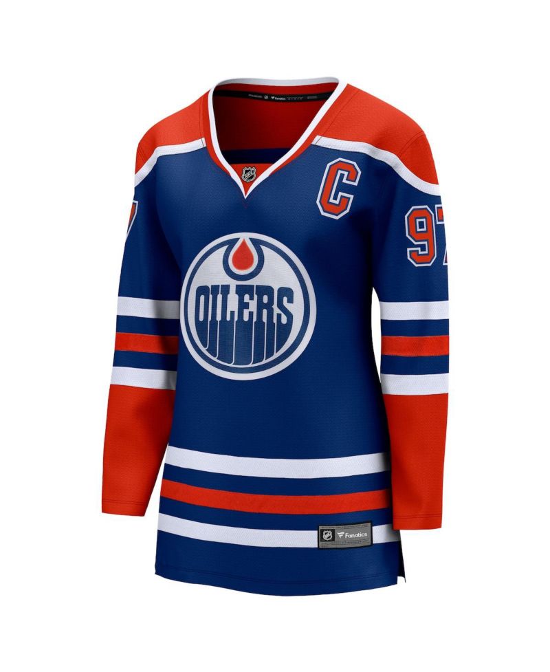 Women's Connor McDavid Royal Edmonton Oilers Home Premier Breakaway Player Jersey