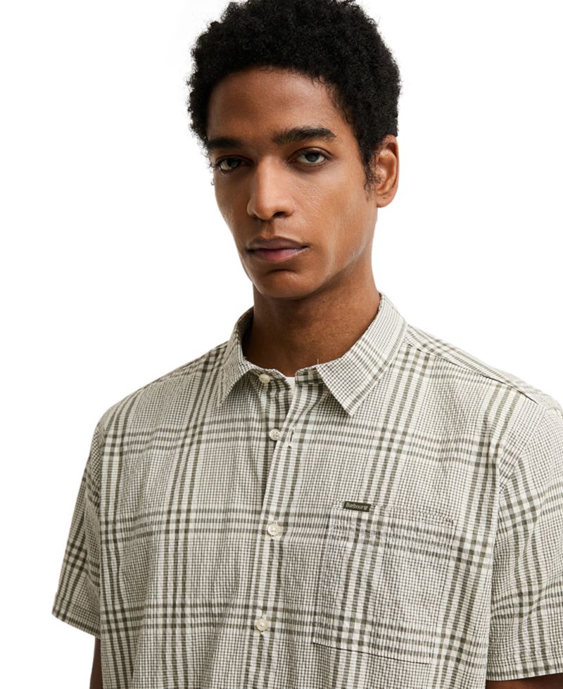 Men's Carrock Checked Seersucker Summer Shirt