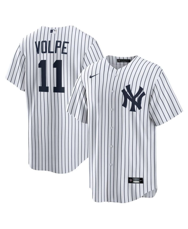 Men's Anthony Volpe White New York Yankees Home Replica Player Jersey