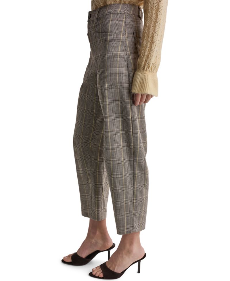 Women's Plaid Barrel Pants
