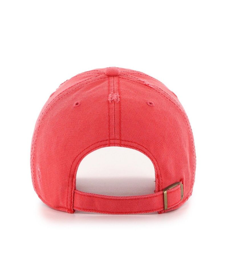 Men's Red Detroit Red Wings Weathered Clean Up Adjustable Hat