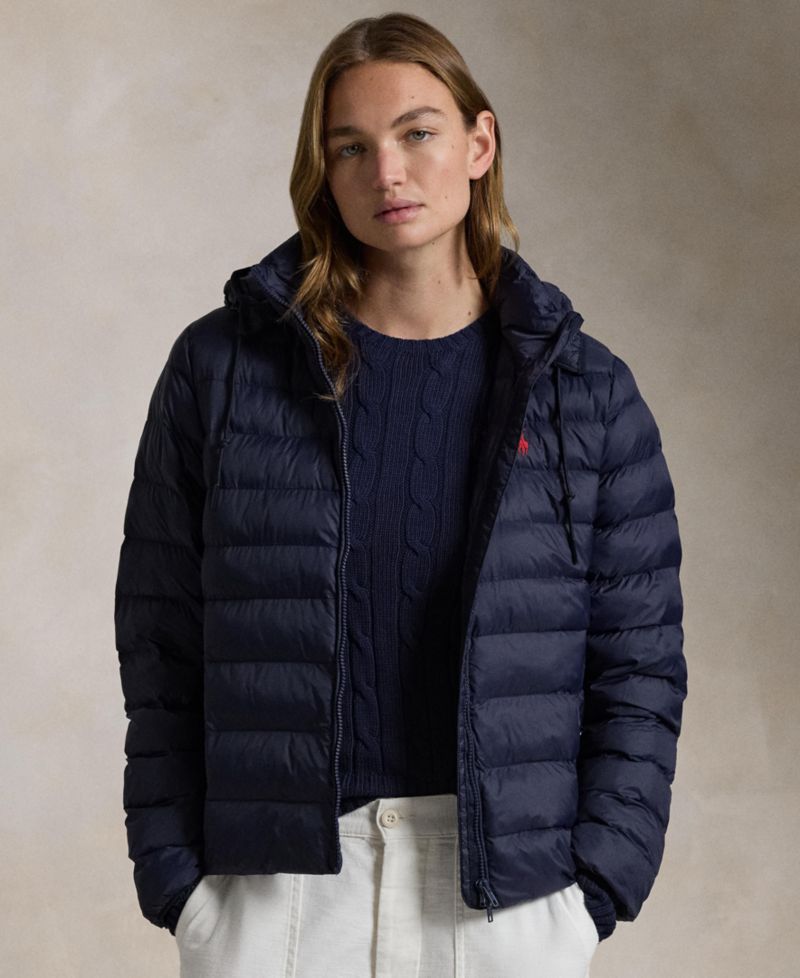 Women's Water-Resistant Packable Hooded Jacket
