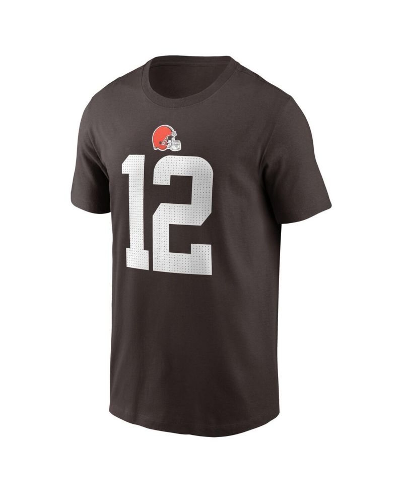 Big Boys and Girls Shedeur Sanders Brown Cleveland Browns 2025 NFL Draft Player Name & Number T-Shirt