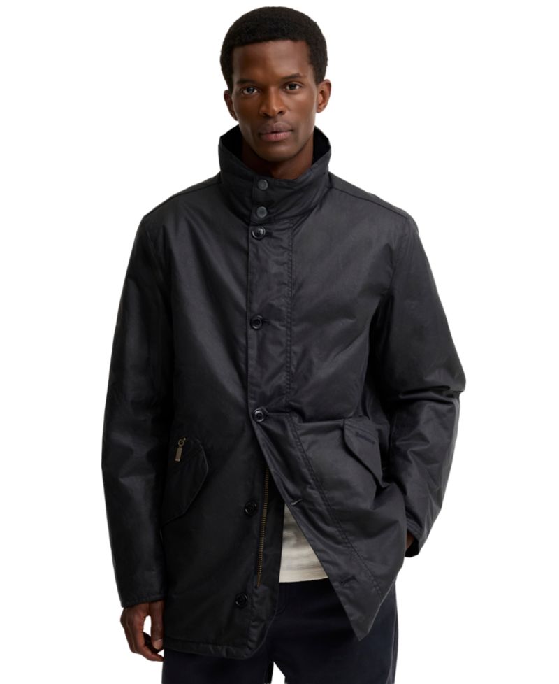Men's Modern Powell Waxed Cotton Padded Jacket