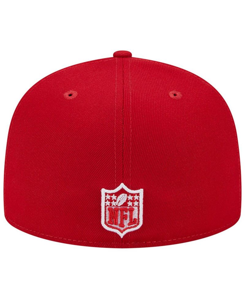 Men's Scarlet Kansas City Chiefs Super Bowl LIV Main Patch 59FIFTY Fitted Hat