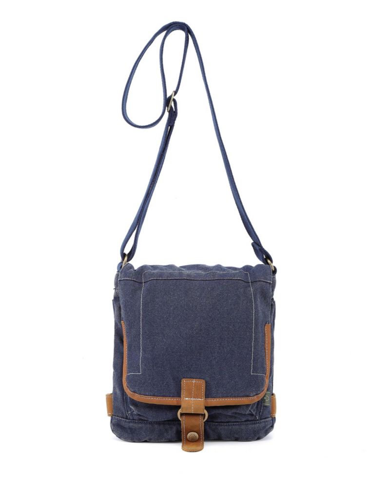 Atona Classic Flap Canvas Crossbody Bag