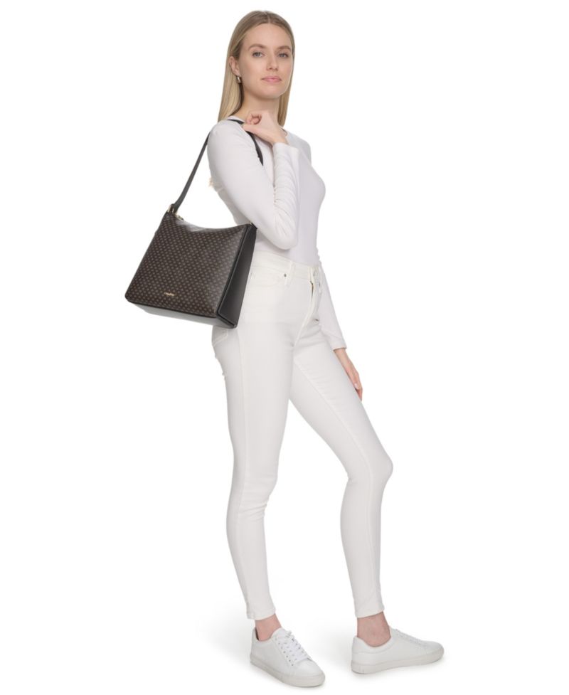 Mandy Mini Signature Top Zipper Shoulder Bag