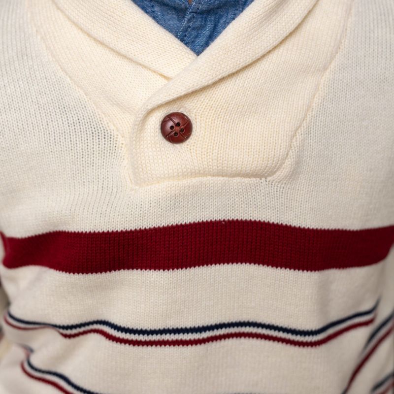 Boy's Organic Cotton Shawl Collar Sweater, Kids