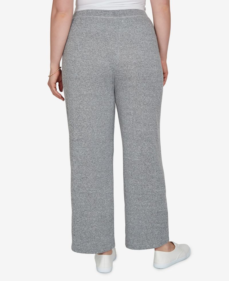 Plus Size Brushed Heather Pull-On Pants