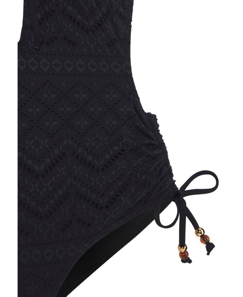 Women's Plunge Crochet Everyday Comfort One-Piece Swimsuit