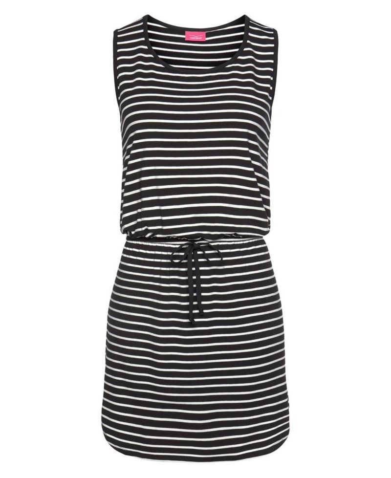 Women's Viscose-Blend Sleeveless Striped Sundress