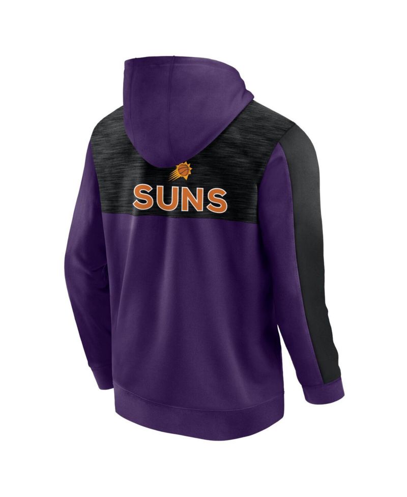 Men's Purple Phoenix Suns Rainbow Shot Full-Zip Hoodie