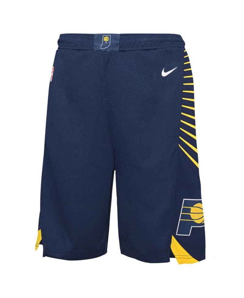 Big Boys and Girls Navy Indiana Pacers Icon Swingman Shorts