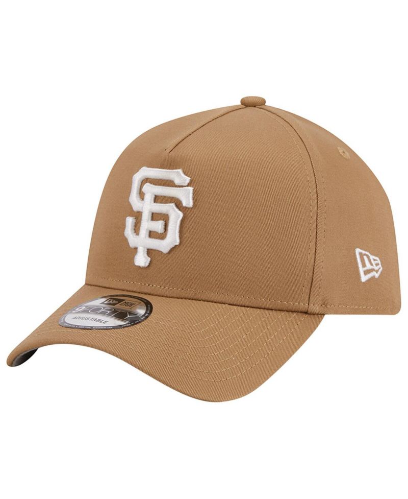 Men's Khaki San Francisco Giants A-Frame 9FORTY Adjustable Hat