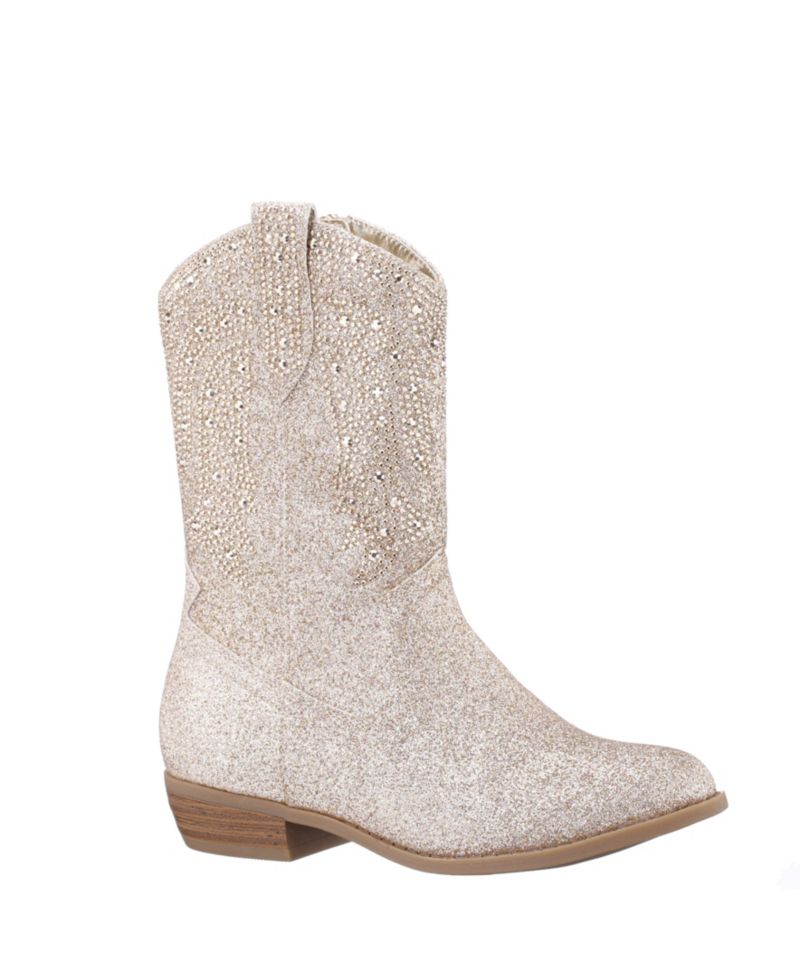 HAWLEY Little Girl Glitter side zip Cowboy Boots