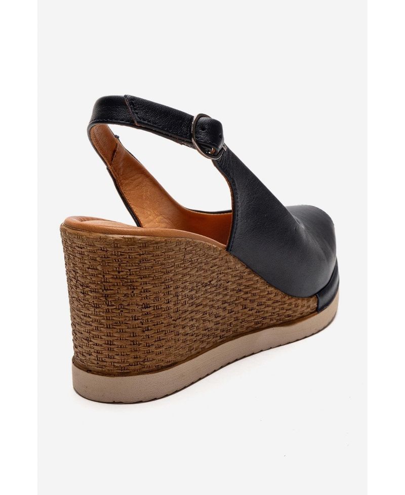 Women's Helina Leather Wedge Sandal