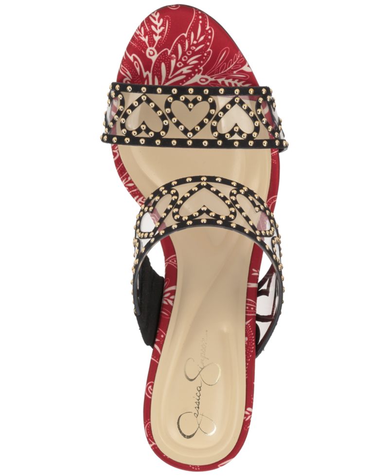 Women's Jovara Double Heart Band Stiletto Dress Sandals