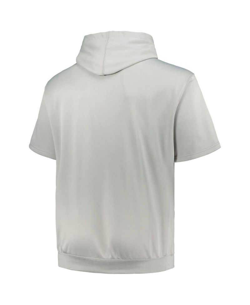 Men's Silver Chicago Bulls Big and Tall Logo Pullover Hoodie