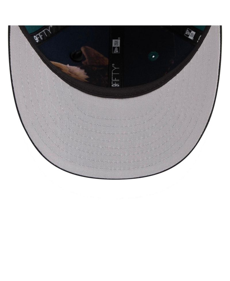 Men's Midnight Green/Black Philadelphia Eagles 2026 NFL Draft On Stage Pre-Curved 9FIFTY Snapback Hat