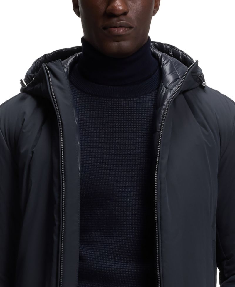 BOSS by Hugo Boss Men's C-Caniol Water-Repellent Padded Hooded Jacket