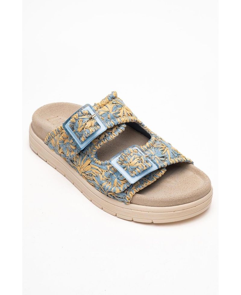 Milana Leather Double Strap Sandal (Women)