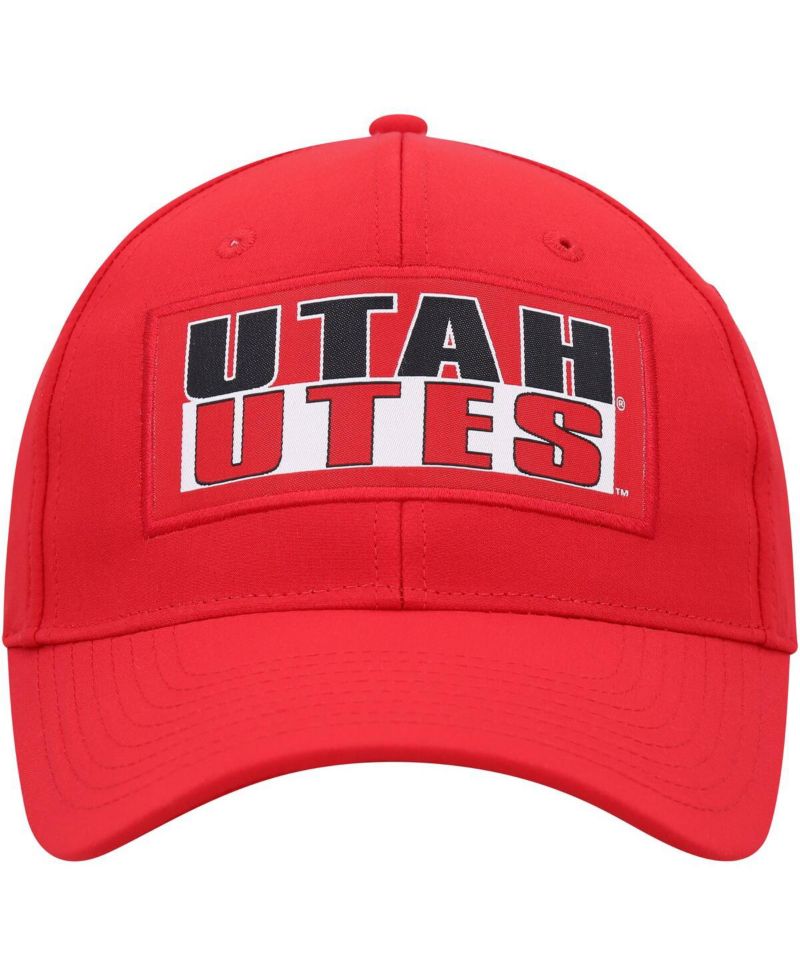 Men's Red Utah Utes Positraction Snapback Hat
