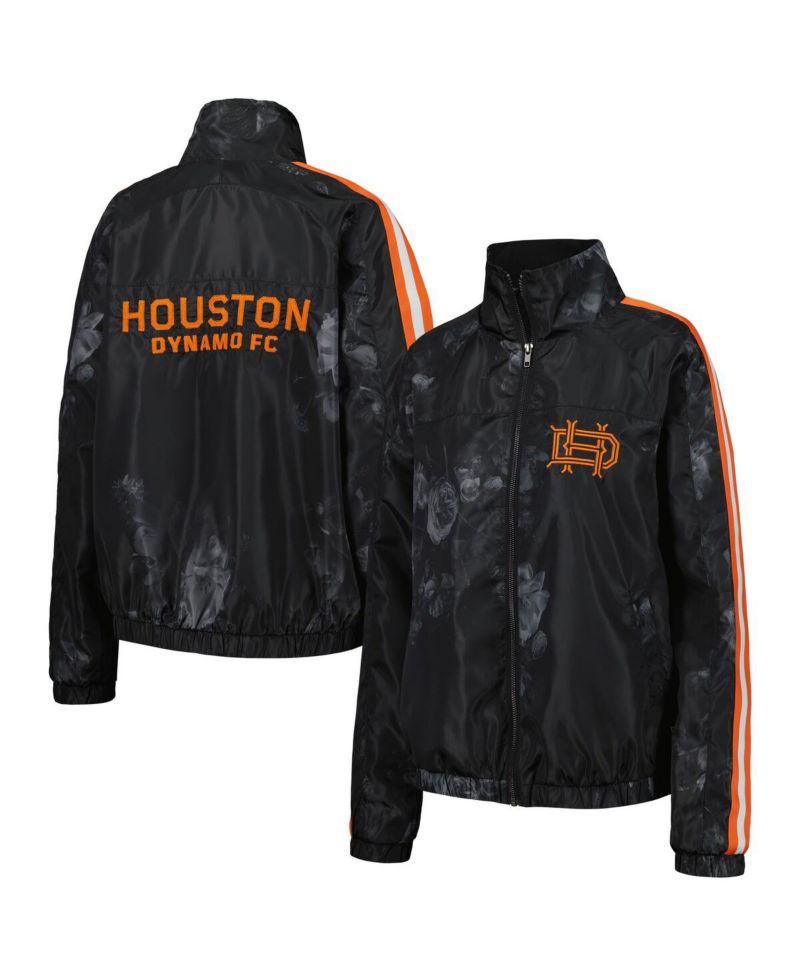 Women's Black Houston Dynamo FC Full-Zip Track Jacket