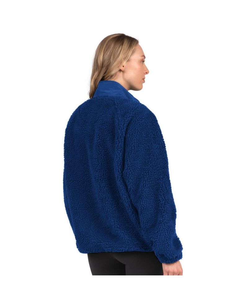 Women's Royal New York Giants On the Ball Sherpa Jacket