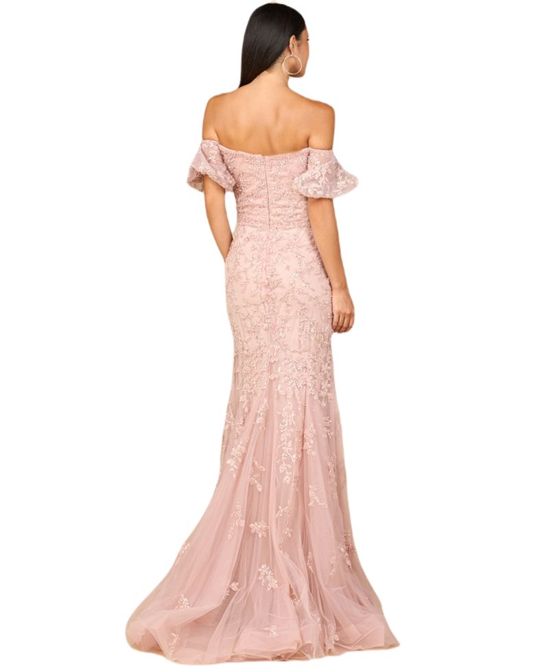 Lace, Off Shoulder Mermaid Gown