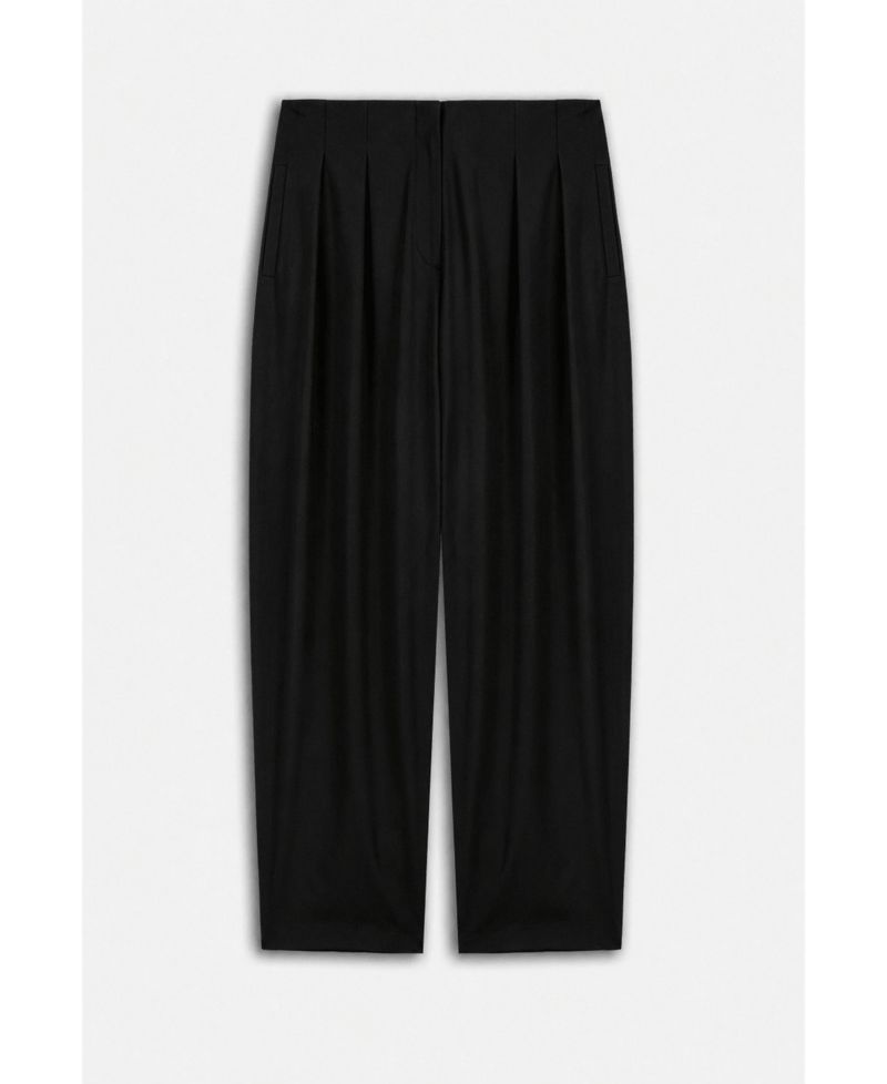 Women's Double Pleat Belted Trousers