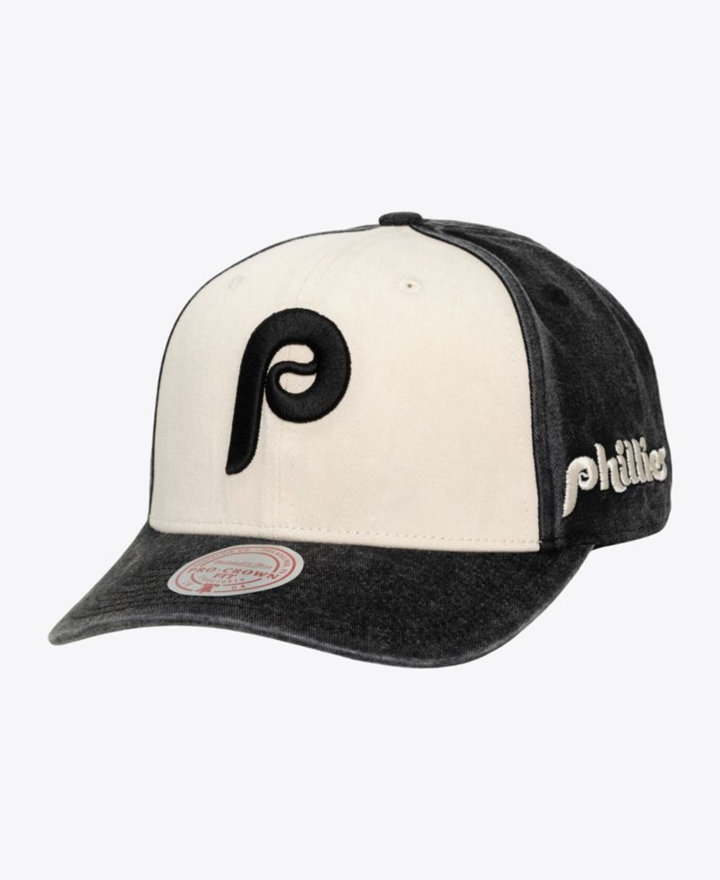 Men's and Women's Cream/Black Philadelphia Phillies Snow Block Pro Crown Adjustable Hat
