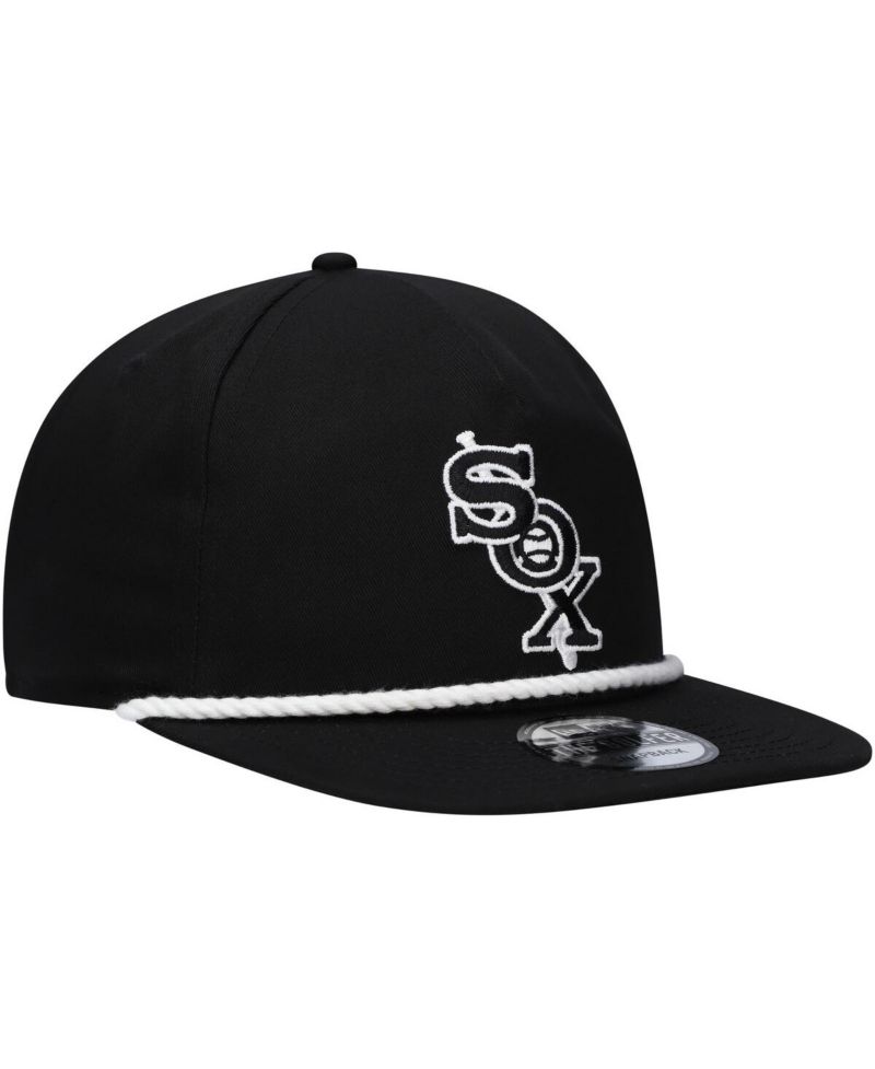 Men's Black Chicago White Sox Golfer Snapback Hat