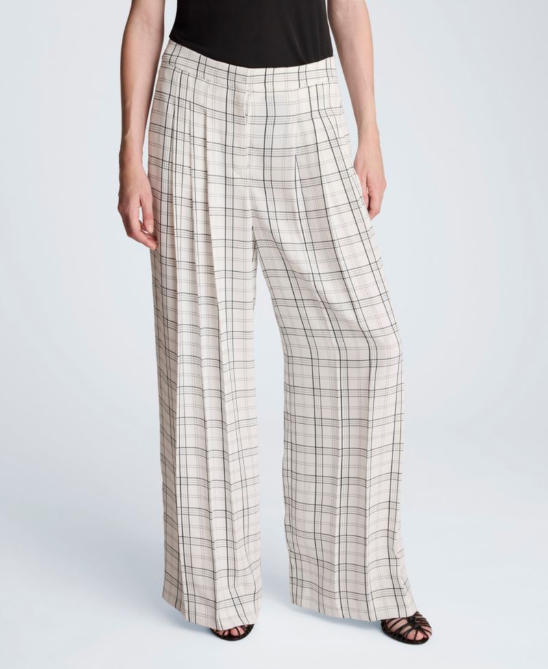 Women's Wide-Leg Triple Pleated Pants