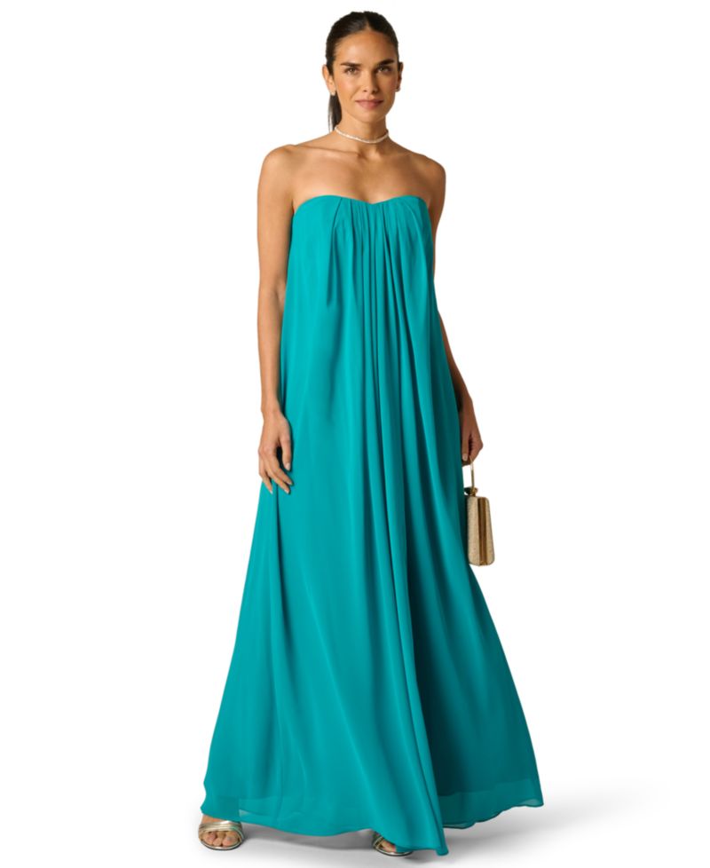 Plus Size Strapless Ball Gown