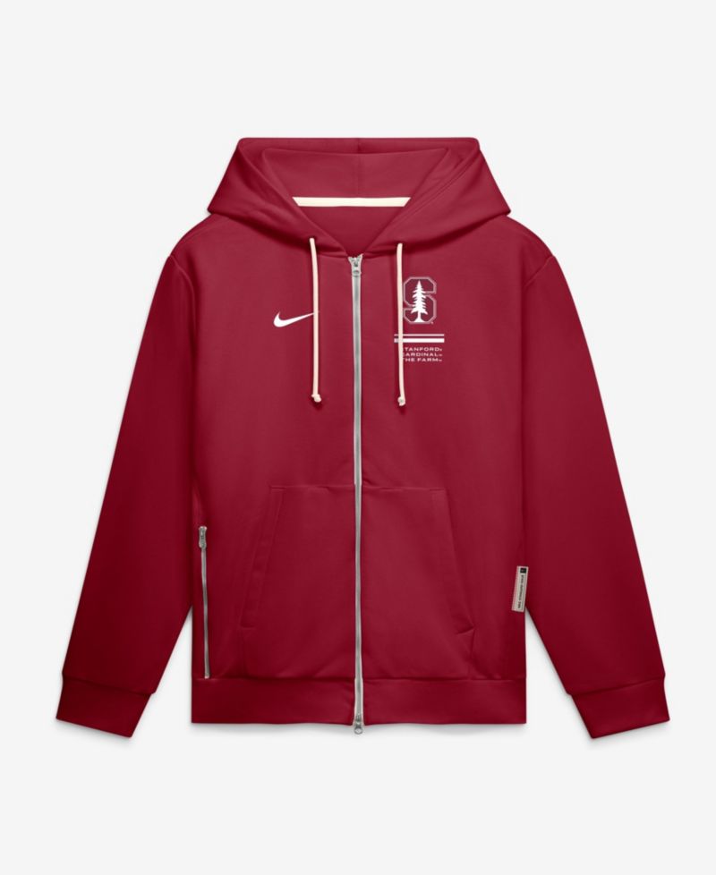 Men's Cardinal Stanford Cardinal 2026 Sideline Standard Issue Dri-FIT Full-Zip Hoodie