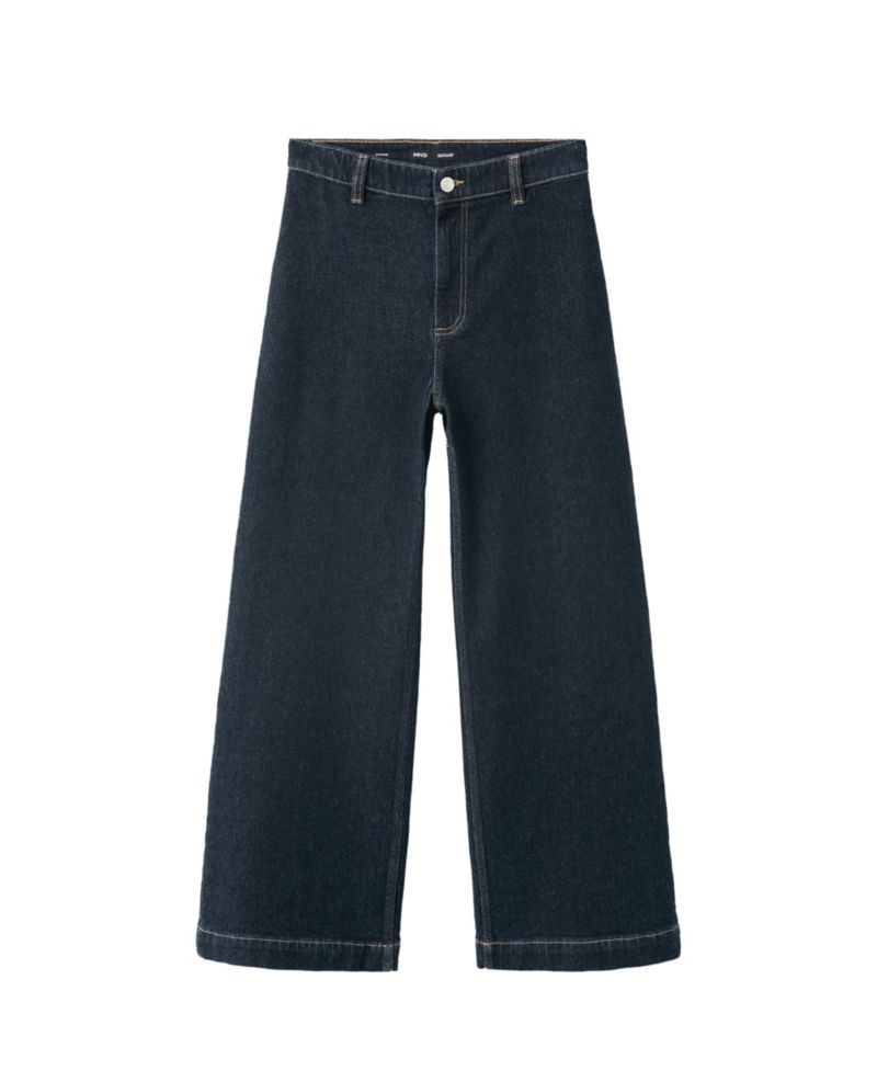 Women's Catherin Culotte Wide-Leg High-Rise Dark-Rinse Jeans