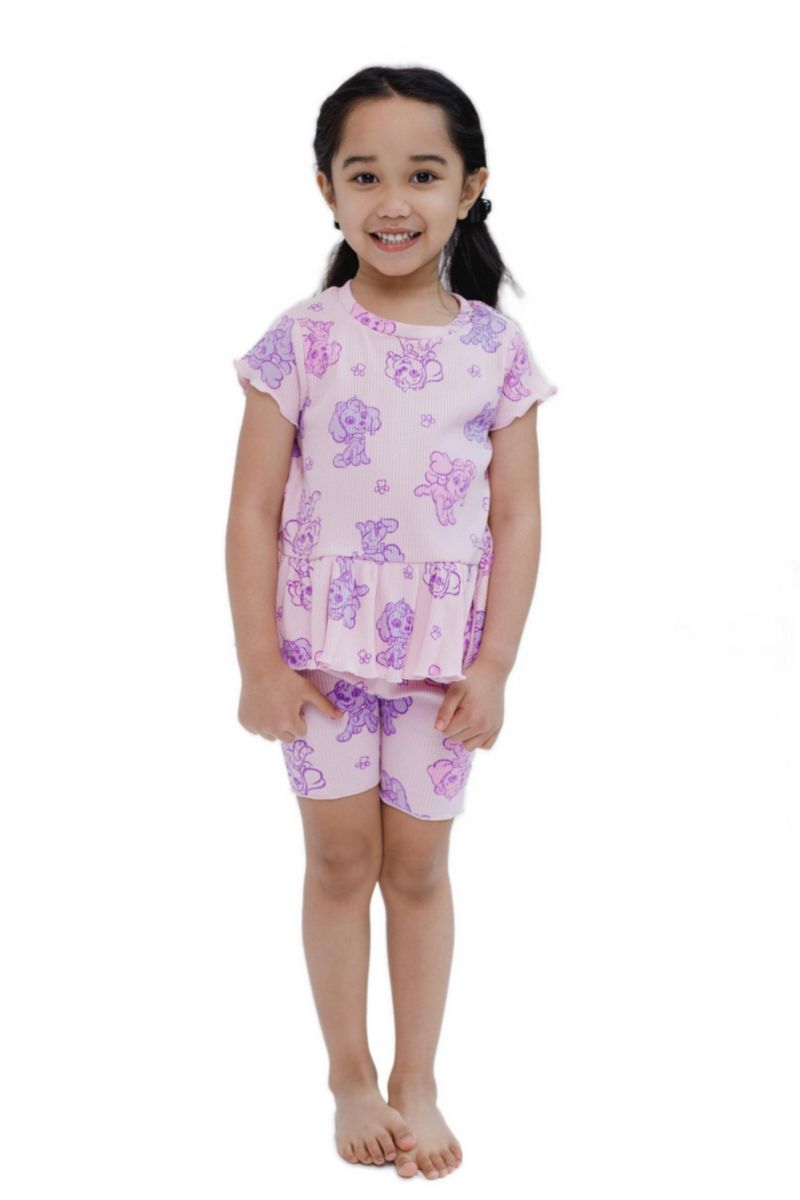 Little Girls Skye 2-Piece Tee and Bike Shorts Set
