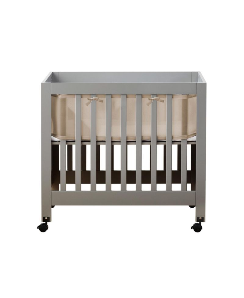 Breathable Mesh Liner for Mini Cribs, Deluxe 4mm Mesh