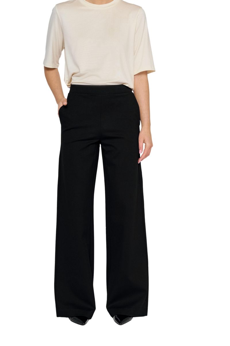 Women's Leia High-Waisted Wide-Leg Trousers