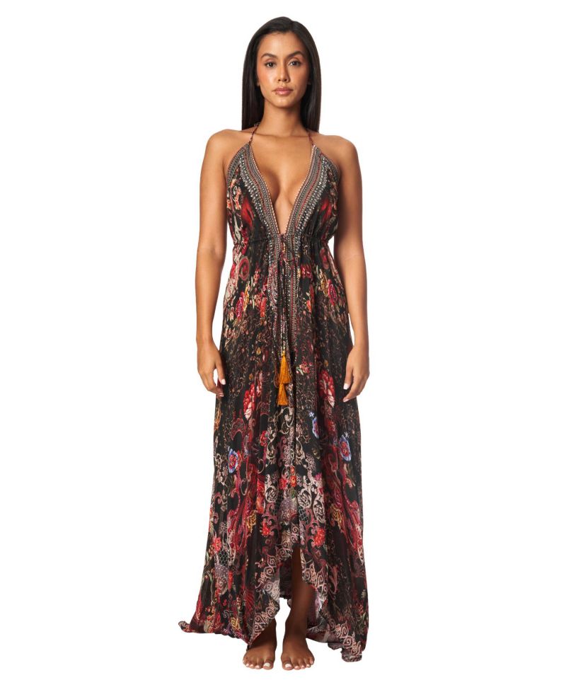 Women's Maxi Halterneck Dress