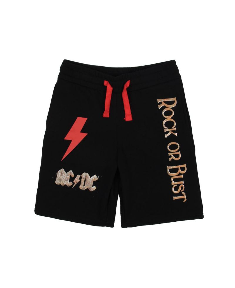 ACDC Rock Or Bust Boy's Short Sleeve T-shirt and Lounge Shorts Combo Set-XL