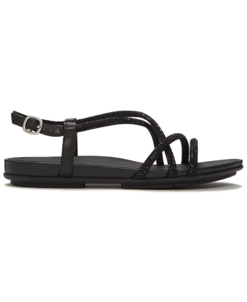 Women's Gracie Crystal Strap Open Toe Sandals