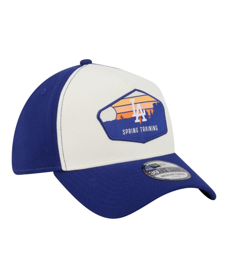 Men's Stone Los Angeles Dodgers 2026 Spring Training Fan Pack Gradient 39THIRTY Flex Hat