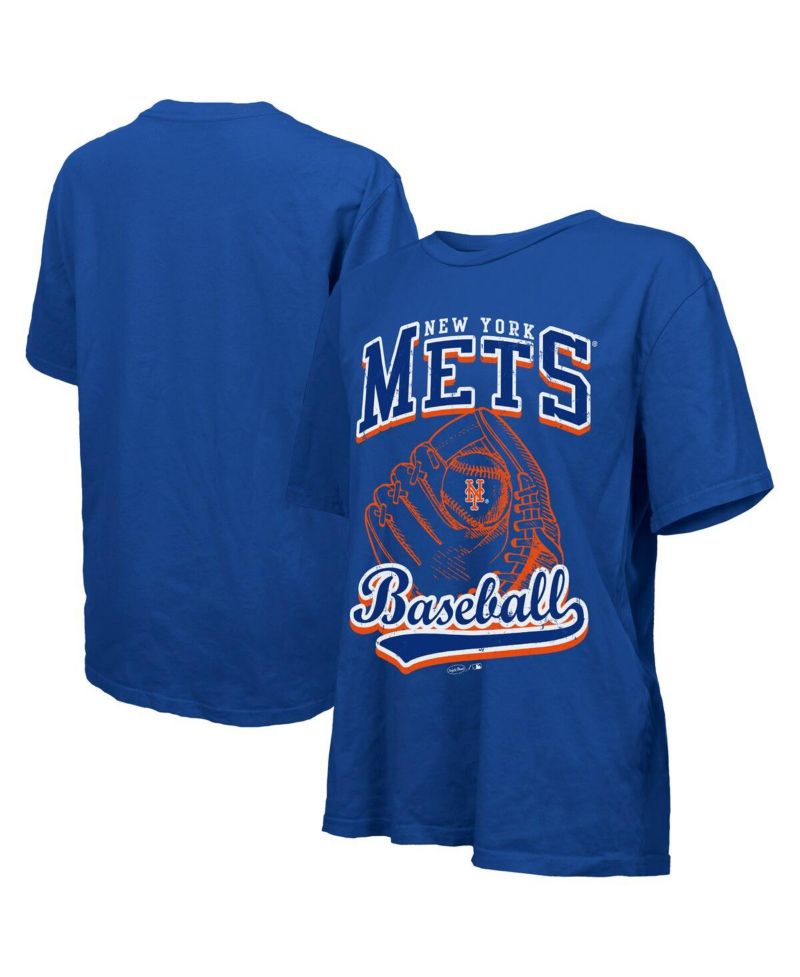 Women's Royal New York Mets Oversized First Base T-Shirt