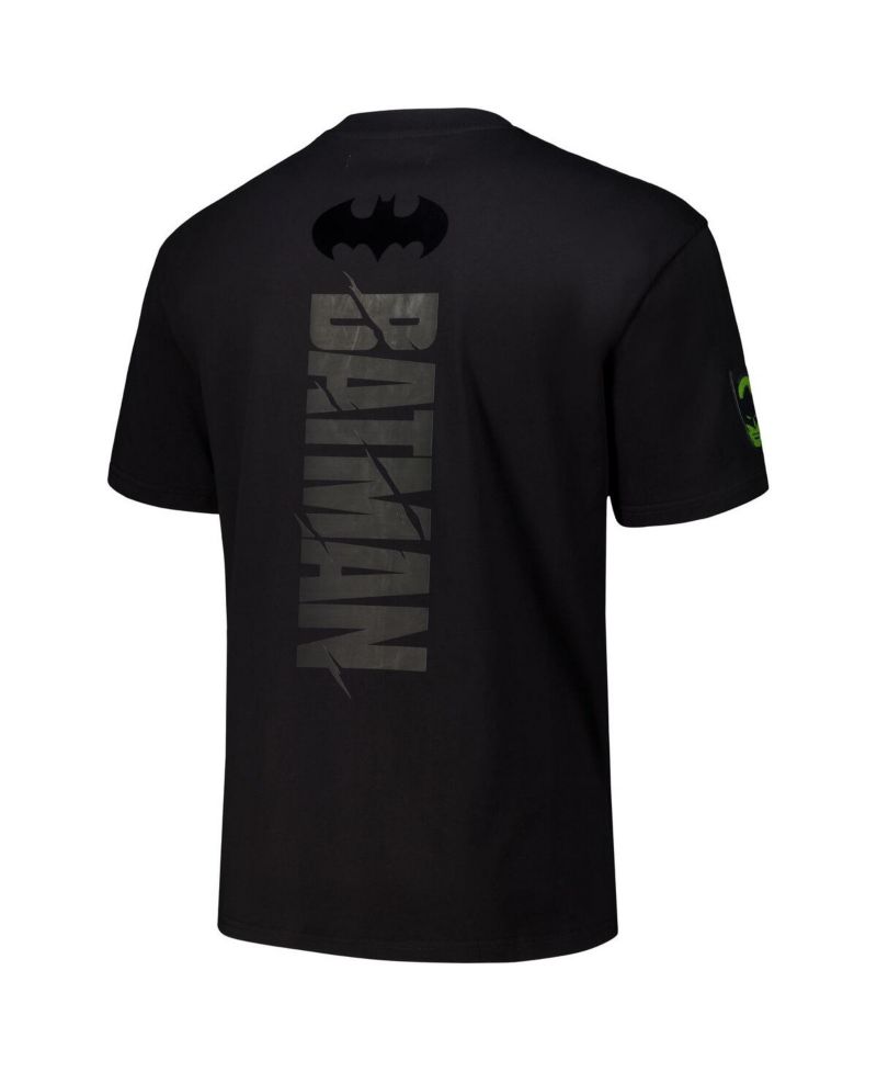 Men's Black Batman Comics Batmobile Loose Fit T-Shirt