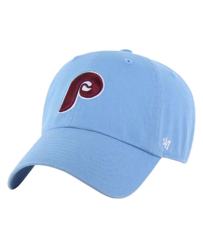 47 Brand Men's '47 Light Blue Philadelphia Phillies Cooperstown Collection Clean Up Adjustable Hat
