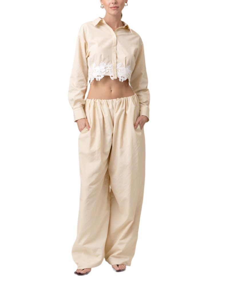 Women's Noemi Long-Sleeve Crop Shirt