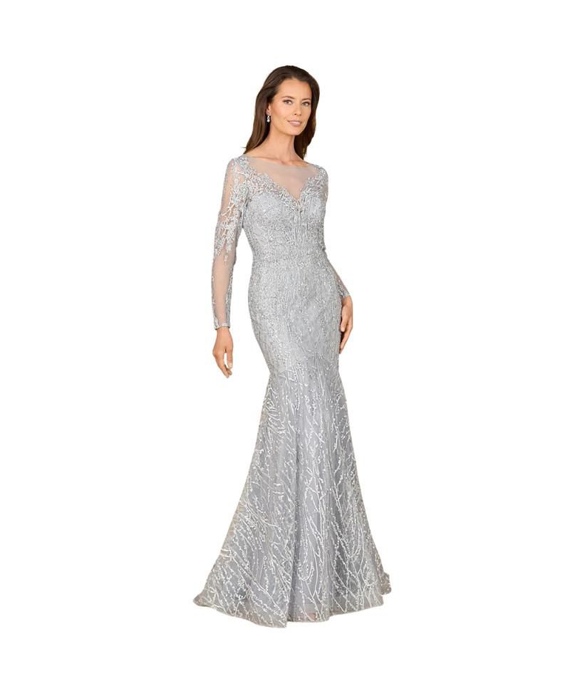 Women's Mermaid, Long Sleeve Lace Gown