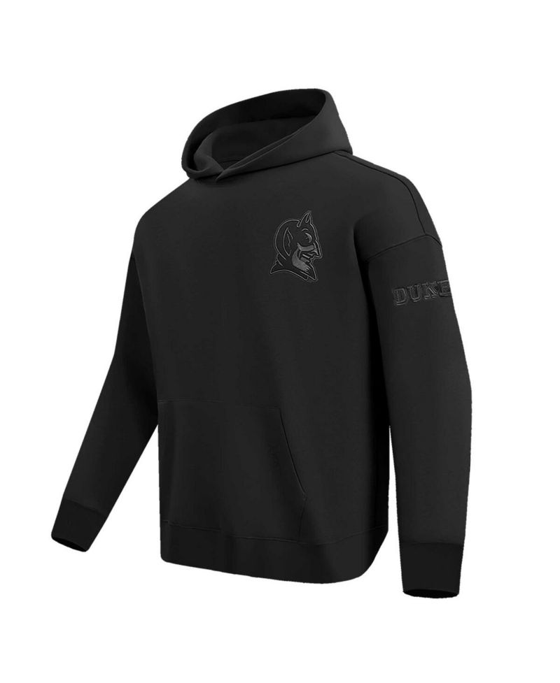 Men's Black Duke Blue Devils Neutral Pullover Hoodie